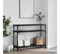BOWEKAM Mobili, Tavoli, Tavoli d'accento, Tavolini, Consolle Nero 100x29x75 cm Legno Ingegnerizzato