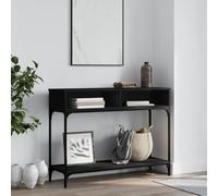 BOWEKAM Mobili, Tavoli, Tavoli d'accento, Tavolini, Consolle Nero 100x30.5x75 cm Legno Ingegnerizzato