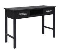 BOWEKAM Mobili, Tavoli, Tavoli d'accento, Tavolini, Consolle Nero 110x45x76 cm Legno