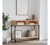 BOWEKAM Mobili, Tavoli, Tavoli d'accento, Tavolini, Consolle Rovere Sonoma 100x30.5x75 cm Legno Ingegnerizzato