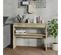 BOWEKAM Mobili, Tavoli, Tavoli d'accento, Tavolini, Consolle Rovere Sonoma 102x30x80 cm Legno Ingegnerizzato