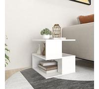 BOWEKAM Mobili,Tavoli,Tavoli D'accento, Tavolini,Tavolino Bianco 40x40x40 cm Legno Ingegnerizzato