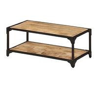 BOWEKAM Mobili, tavoli, tavoli d'accento, tavolini, tavolino da caffè, 90 x 45 x 35 cm, in legno di mango grezzo massiccio