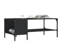 BOWEKAM Mobili, Tavoli, Tavoli d'Accento, Tavolini, Tavolino da Caffè con Rack Nero 100x51x40 cm Legno Ingegnerizzato