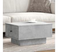 BOWEKAM Mobili, Tavoli, Tavoli d'Accento, Tavolini, Tavolino da Caffè Grigio Cemento 60x45x31 cm Legno Ingegnerizzato