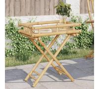 BOWEKAM Mobili, Tavoli, Tavoli Pieghevoli, Vassoio Pieghevole Tavolo 60x40x68 cm Bambù