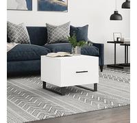 BOWEKAM Mobili,Tavoli,Tavolini,Tavolini,Tavolini,Tavolino Bianco 50x50x40 cm Legno Ingegnerizzato