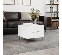 BOWEKAM Mobili,Tavoli,Tavolini,Tavolini,Tavolini,Tavolino Bianco 50x50x40 cm Legno Ingegnerizzato