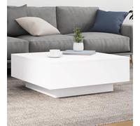 BOWEKAM Mobili,Tavoli,Tavolini,Tavolini,Tavolini,Tavolino Bianco 80x80x31 cm Legno Ingegnerizzato