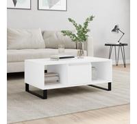 BOWEKAM Mobili,Tavoli,Tavolini,Tavolini,Tavolini,Tavolino Bianco 90x50x36.5 cm Legno Ingegnerizzato