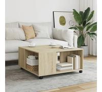 BOWEKAM Mobili,Tavoli,Tavolini,Tavolini,Tavolini,Tavolino In Rovere Sonoma 80x80x40 cm Legno Ingegnerizzato