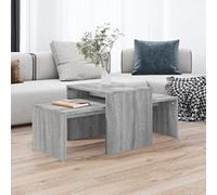BOWEKAM Mobili,Tavoli,Tavolini,Tavolini,Tavolini,Tavolino Set Grigio Sonoma 100x48x40 cm Legno Ingegnerizzato