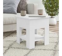 BOWEKAM Mobili,Tavoli,Tavolini,Tavolini,Tavolino Bianco 40x40x42 cm Legno Ingegnerizzato