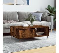 BOWEKAM Mobili,Tavoli,Tavolini,Tavolini,Tavolino Da Caffè Rovere Fumé 90x60x35 cm Legno Ingegnerizzato