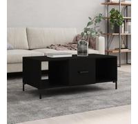 BOWEKAM Mobili,Tavoli,Tavolini,Tavolini,Tavolino Nero 102x50x40 cm Legno Ingegnerizzato