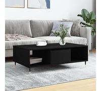 BOWEKAM Mobili,Tavoli,Tavolini,Tavolini,Tavolino Nero 104x60x35 cm Legno Ingegnerizzato