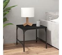 BOWEKAM Mobili,Tavoli,Tavolini,Tavolini,Tavolino Nero 40x40x35 cm Legno Ingegnerizzato