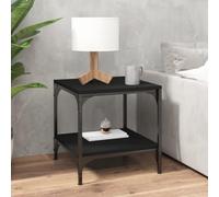 BOWEKAM Mobili,Tavoli,Tavolini,Tavolini,Tavolino Nero 40x40x40 cm Legno Ingegnerizzato