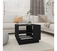 BOWEKAM Mobili,Tavoli,Tavolini,Tavolini,Tavolino Nero 55x55x43 cm Legno Ingegnerizzato
