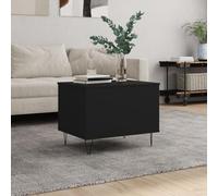 BOWEKAM Mobili,Tavoli,Tavolini,Tavolini,Tavolino Nero 60x44.5x45 cm Legno Ingegnerizzato
