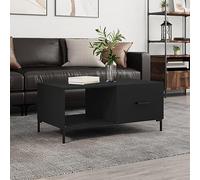 BOWEKAM Mobili,Tavoli,Tavolini,Tavolini,Tavolino Nero 90x50x40 cm Legno Ingegnerizzato