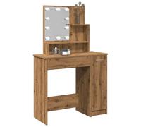 BOWEKAM Mobili,Tavoli,Toeletta con LED Rovere Artigianale 86.5x35x136 cm