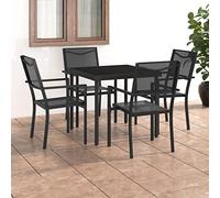 BOWEKAM Outdoor Outdoor Furniture Sets-5 Piece Outdoor Dining Set Acciaio