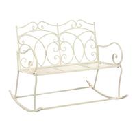 BOWEKAM Panchina da giardino in ferro anticato, 104 cm, mobili da esterno, sedie da esterno, panchine da esterno