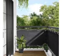 BOWEKAM Paravento per balcone, antracite, 75 x 1000 cm, 100% poliestere Oxford