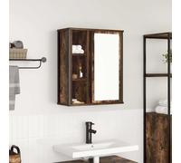 BOWEKAM Pensile bagno con specchio rovere fumé 50x21x60 cm