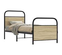 BOWEKAM RETE LETTO SENZA MATERASSO cm 75x190 SINGOLO PICCOLO ROVERE Sonoma Legno