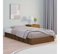 BOWEKAM RETE LETTO SENZA MATERASSO MARRONE MIELE 75x190 CM SINGOLO