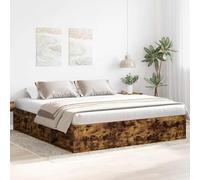BOWEKAM RETE LETTO SENZA MATERASSO ROVERE Fumé 180x200 cm Super King Size Super King Size