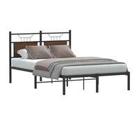 BOWEKAM RETE LETTO SENZA MATERASSO ROVERE MARRONE 120X190 CM DOPPIA PIC