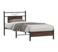 BOWEKAM RETE LETTO SENZA MATERASSO ROVERE MARRONE 75X190 CM SINGOLO PIC