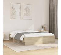 BOWEKAM RETE LETTO SENZA MATERASSO ROVERE Sonoma 150x200 cm King Size Legno Ingegnerizzato