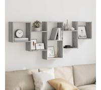 BOWEKAM Scaffalatura da parete e sporgenze - Mensola da parete Sonoma 159x18x66 cm in legno ingegnerizzato