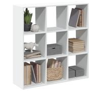 BOWEKAM Scaffale divisorio per casa e giardino bianco 102 x 29 x 103 cm, scelta di mobili in legno