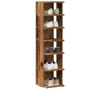 BOWEKAM Scarpiera 2 pz Legno Antico 28x27x102 cm Legno Ingegnerizzato