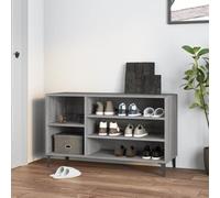 BOWEKAM SCARPIERA GRIGIO Sonoma 102x36x60 cm Legno Ingegnerizzato