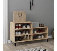 BOWEKAM SCARPIERA ROVERE Sonoma 102x36x60 cm Legno Ingegnerizzato