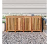 BOWEKAM Scatola portaoggetti da giardino in legno massello di acacia 175 x 80 x 75 cm