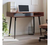 BOWEKAM Scrivania da ufficio con cassetto marrone 110 x 50 x 75 cm in legno ingegnerizzato