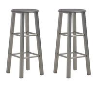 BOWEKAM Sedie-Tavolo & Sgabelli Bar-Sgabelli Bar 2 pz Antracite MDF