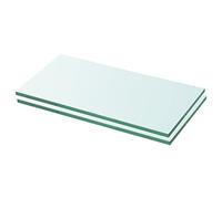 BOWEKAM Set di 2 ripiani in vetro trasparente per casa e giardino, 20 x 30 cm