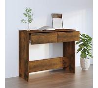 BOWEKAM Tavoli-Accento-Tavoli-Consolle Rovere Fumé 90x36x75 cm Legno Ingegnerizzato