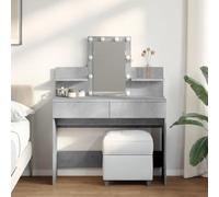BOWEKAM Toeletta con LED grigio cemento 100x40x130 cm