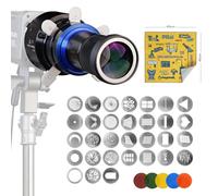 Bowens Mount Snoot Fotografia conica, accessorio per illuminazione studio compatibile con Aputure Amaran 100X, 150c, 600x Pro, AD400, Godox SL60, Neewer LED Video Speedlite Light, ecc