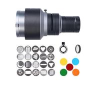 Bowens Mount Spotlight Set Snoot Ottico Conico Illuminazione Studio Fotografico Accessori Proiettore con 20 Gobos e 5 Filtri Colori per Aputure Amaran 100DS/XS 200XS/DS 300C/DII/X 60D/XS Godox SL60