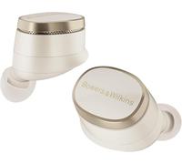 Bowers & Wilkins Pi8 True Wireless Noise Cancelling Earbuds con Bluetooth aptX, connessione wireless a 24 bit, ritrasmissione audio e 6 microfoni integrati, colore: bianco tortora